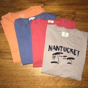 Lot of 4 Men’s J Crew Classic T-Shirts